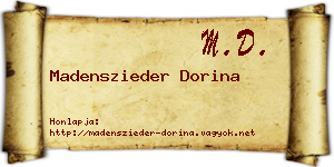 Madenszieder Dorina névjegykártya
